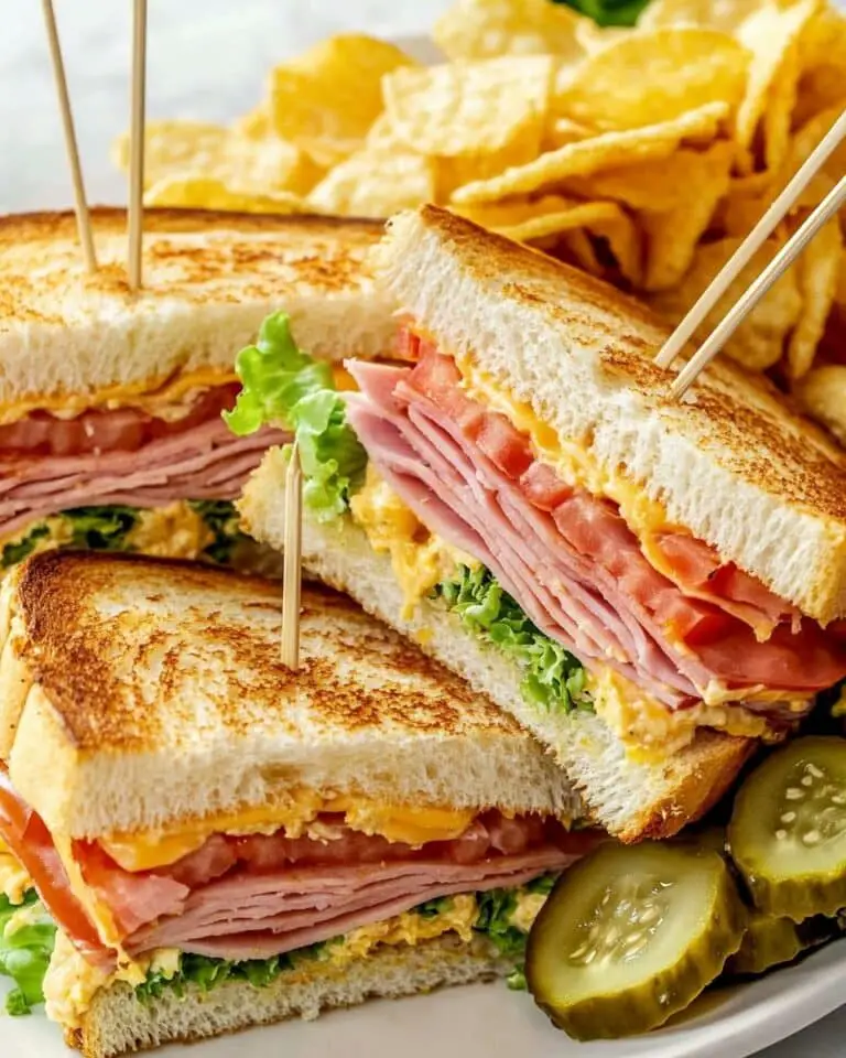 Ultimate Turkey and Ham Club Sandwich Recipe