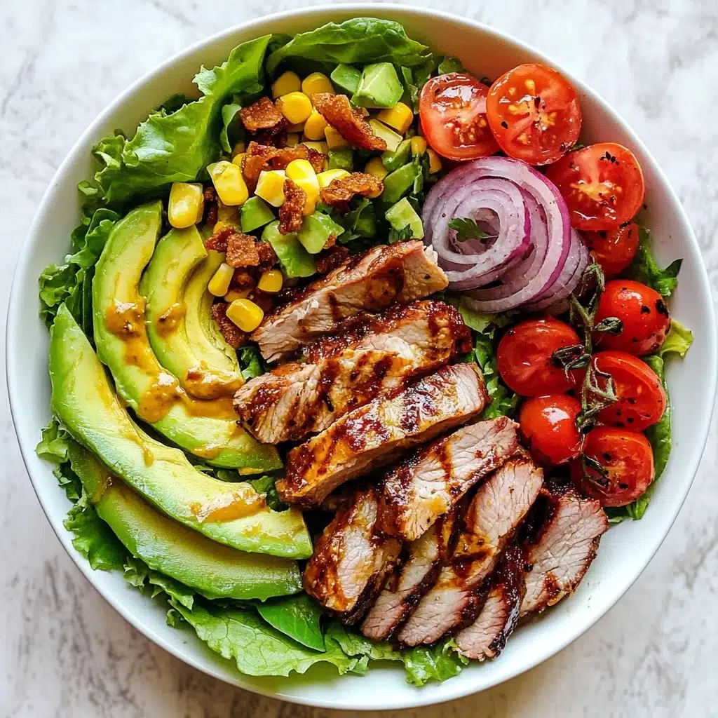 Honey Mustard Chicken Salad With Bacon & Avocado Recipe - Recipe Image