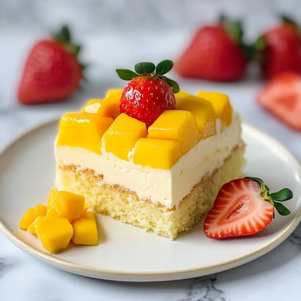 Mango Tres Leches Recipe - Recipe Image