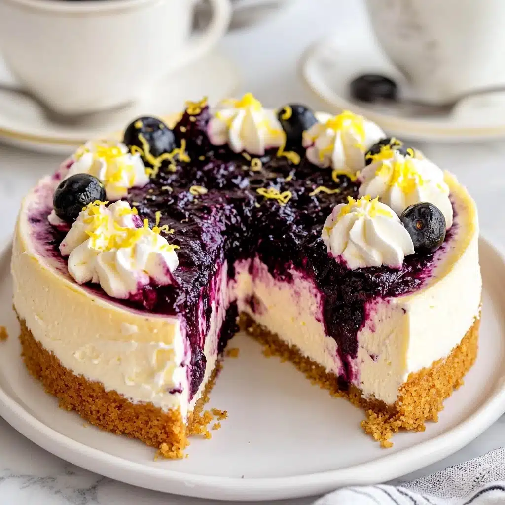 Lemon Blueberry Cheesecake Recipe - Recipe Image