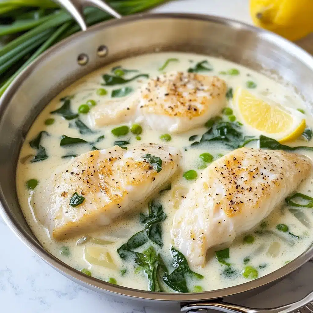 Creamy Lemon Garlic Cod Recipe - Recipe Image