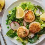 Gordon Ramsay's Lemon Pepper Scallops with Sugar Snap Pea Salad Recipe