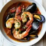 Mussels and Shrimp in Garlic Tomato Sauce Recipe