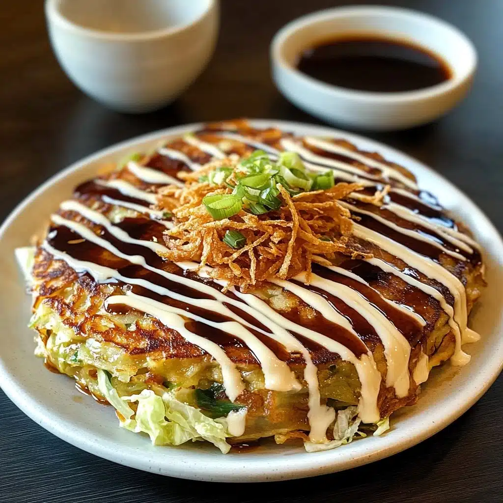 Okonomiyaki – Japanese Savoury Pancakes Recipe - Recipe Image