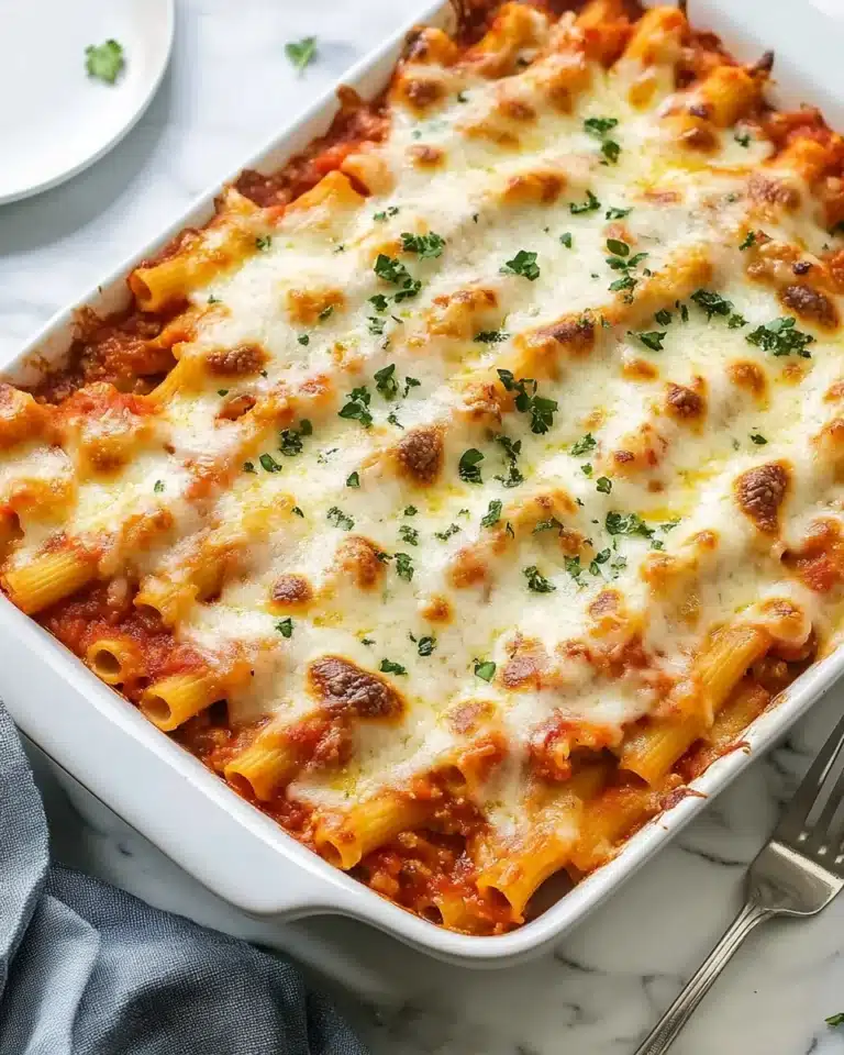 Cheesy Baked Ziti Recipe