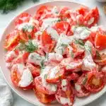 Tomato Garlic Salad Recipe