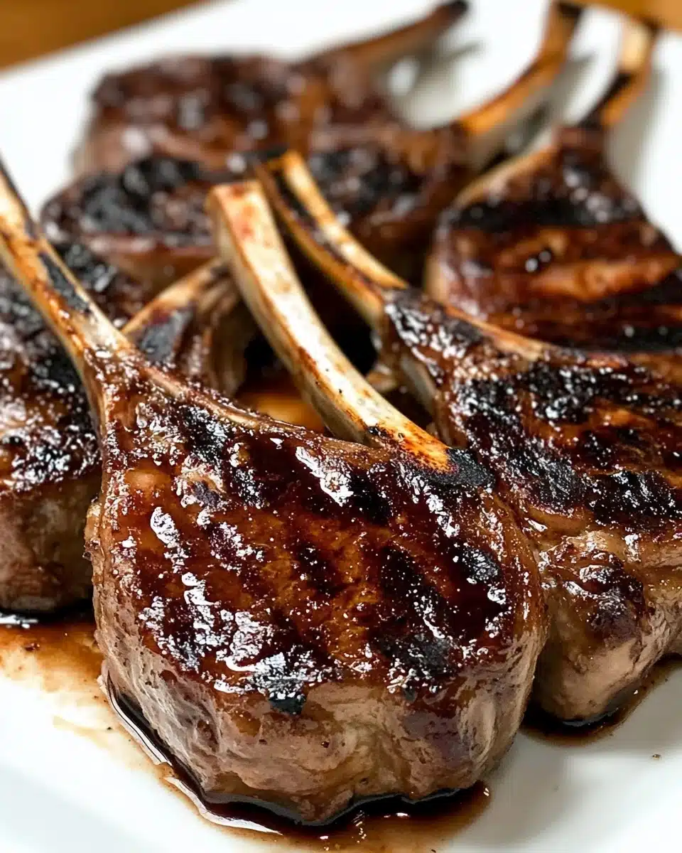 Honey Garlic Glazed Lamb Chops Recipe