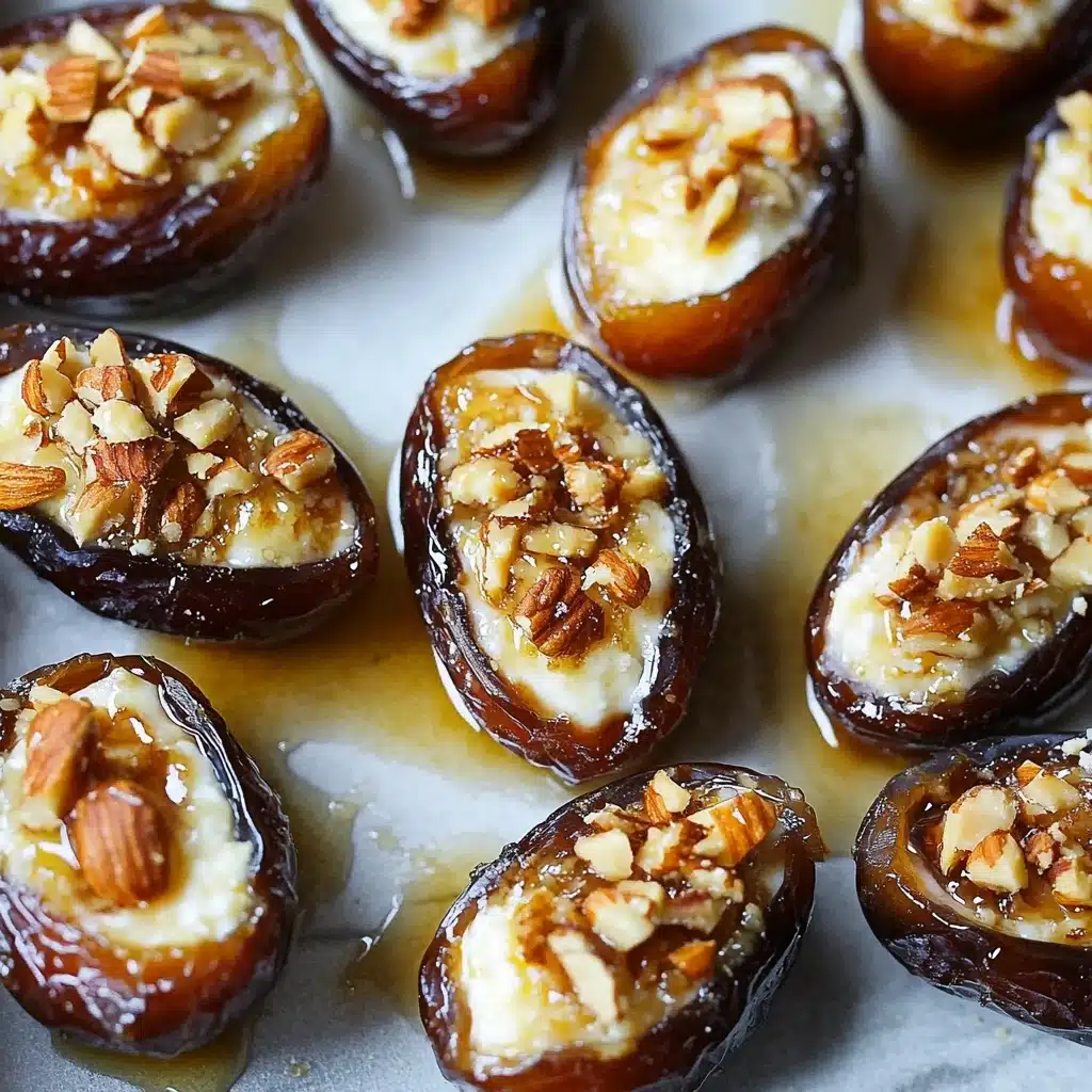 Mascarpone Stuffed Dates with Maple Drizzle Recipe - Recipe Image