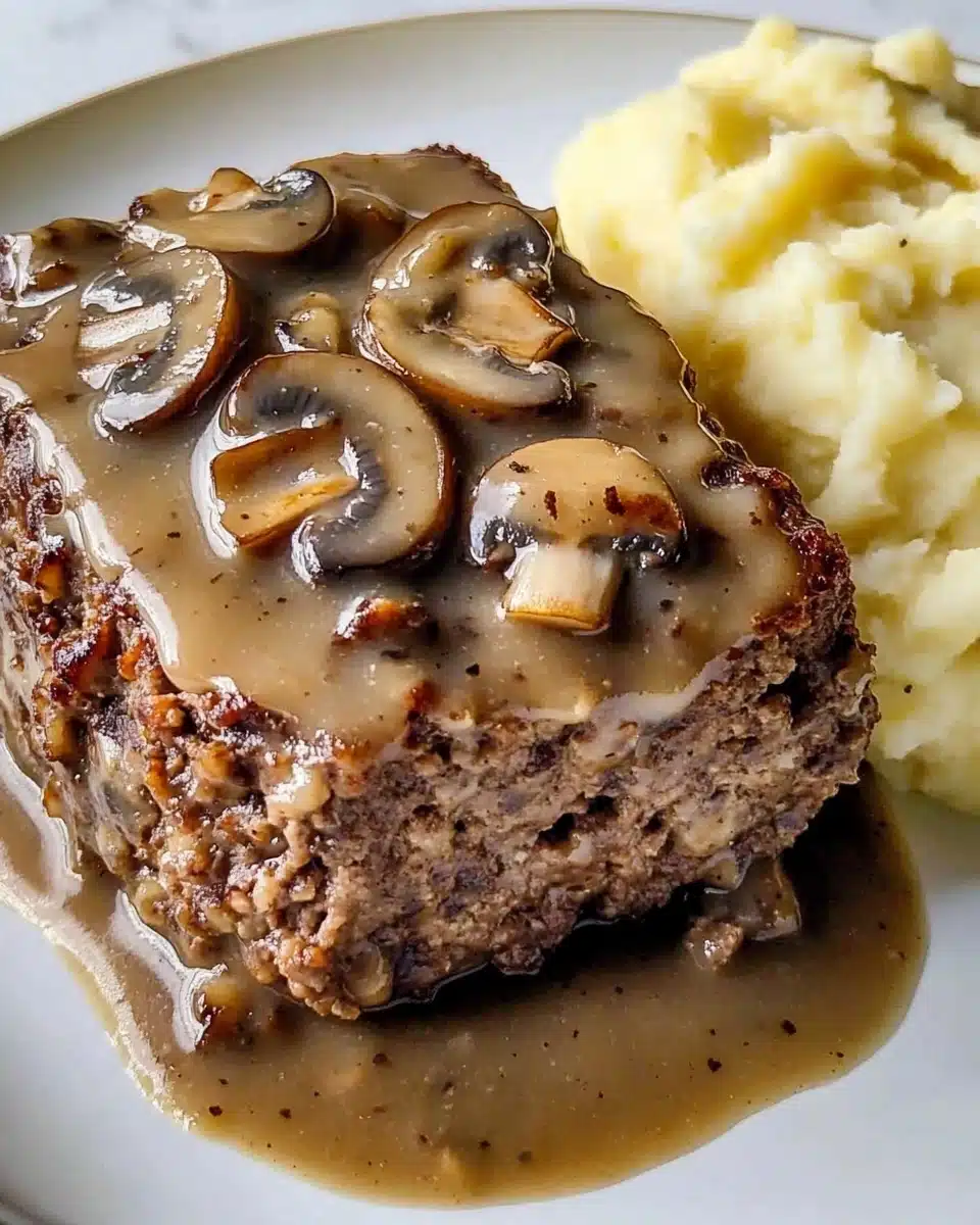 Meatloaf with Mushroom Gravy Recipe
