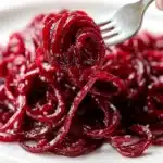 Roasted Spiralized Beets with Honey Mustard Vinaigrette Recipe