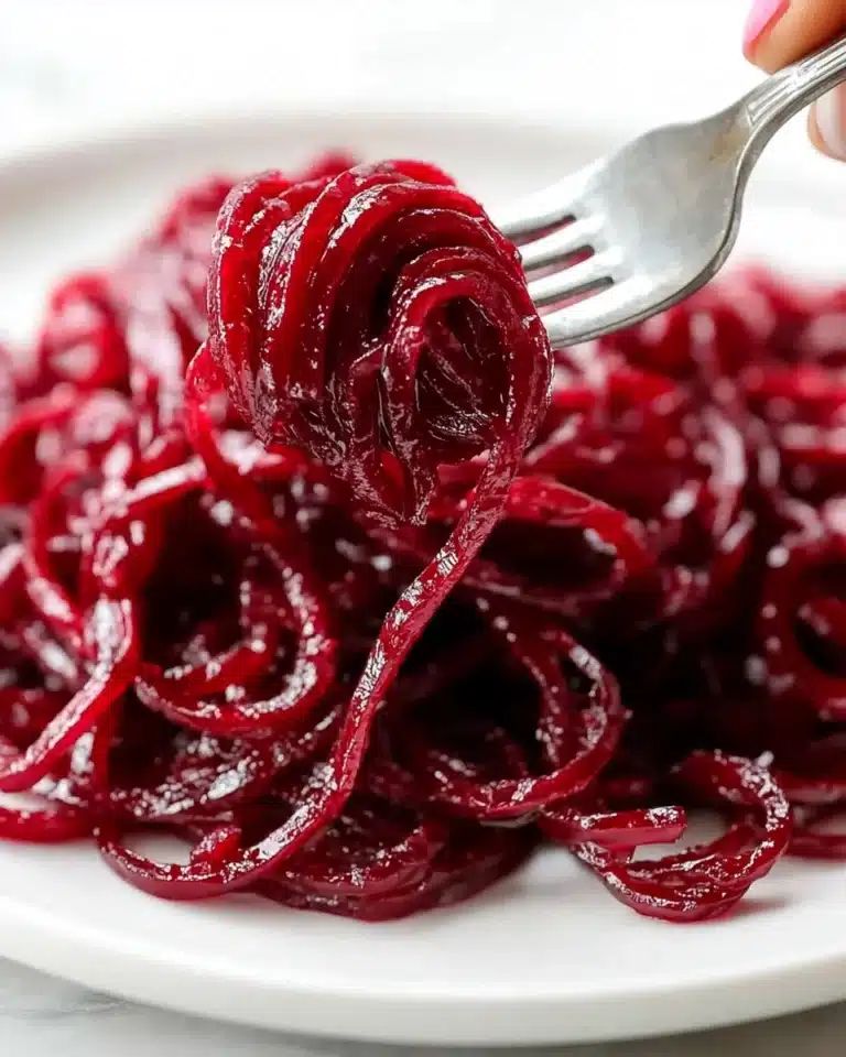Roasted Spiralized Beets with Honey Mustard Vinaigrette Recipe