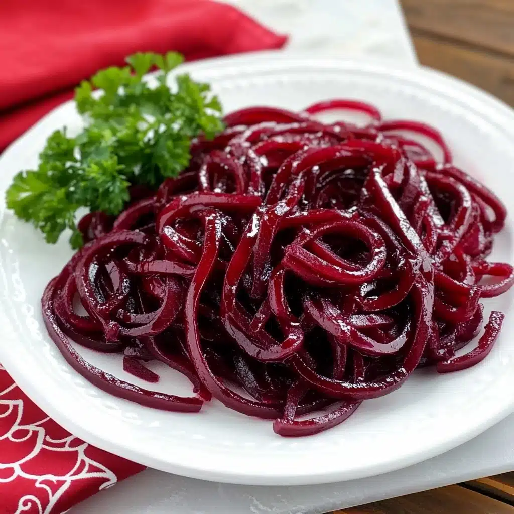 Roasted Spiralized Beets with Honey Mustard Vinaigrette Recipe - Recipe Image
