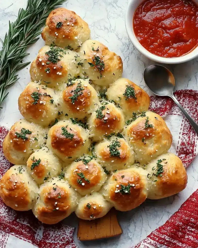 Cheesy Christmas Tree Bread Recipe