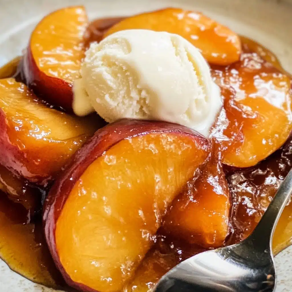 Spiced Caramelized Peaches Recipe - Recipe Image
