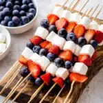 Red, White and Blue Fruit Kabobs Recipe