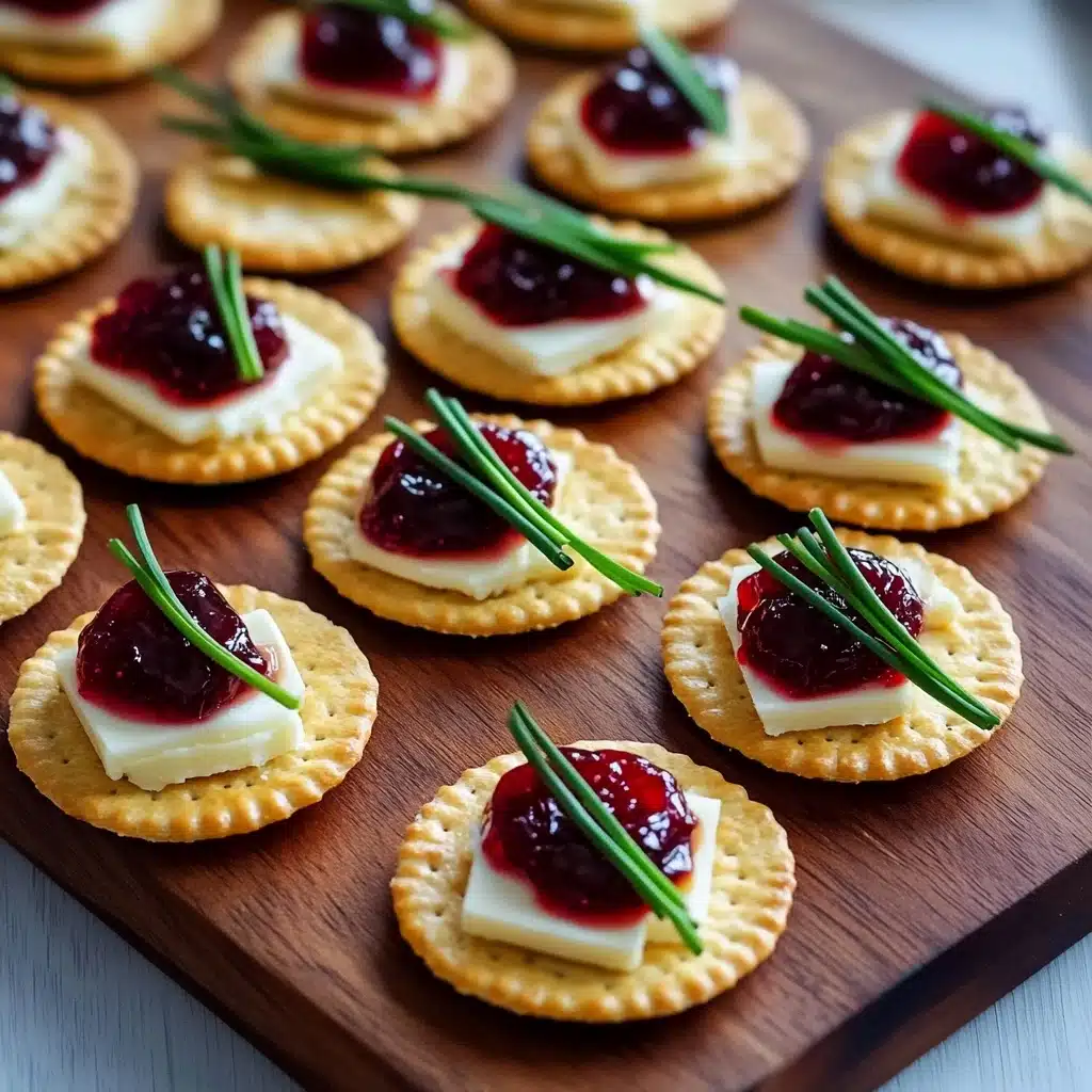 No Bake Cranberry Brie Bites Recipe - Recipe Image