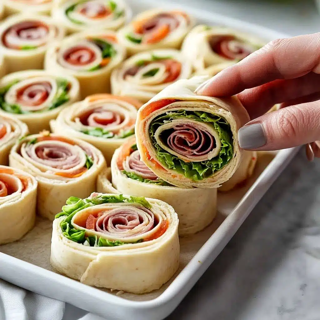 Italian Pinwheel Sandwiches Recipe - Recipe Image