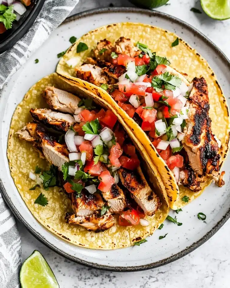 Grilled Chicken Street Tacos Recipe