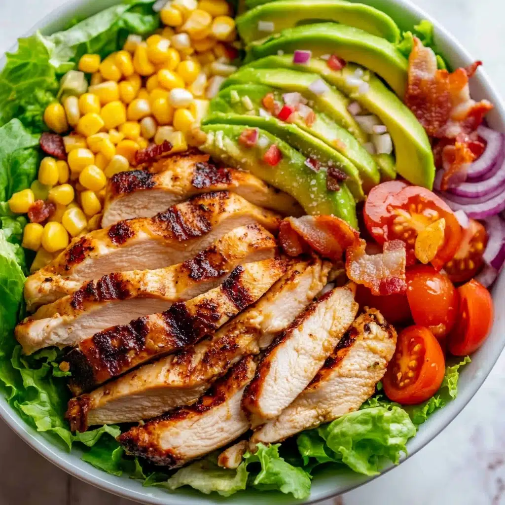 Honey Mustard Chicken Salad With Bacon & Avocado Recipe - Recipe Image