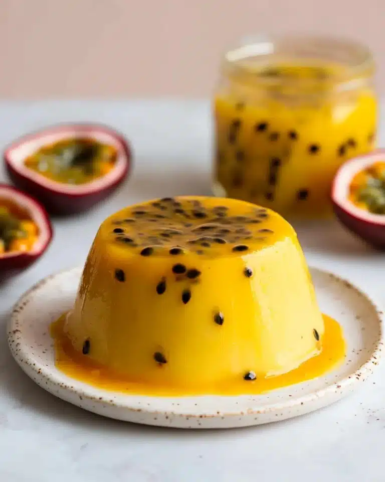 Passion Fruit Panna Cotta (no gelatin) Recipe