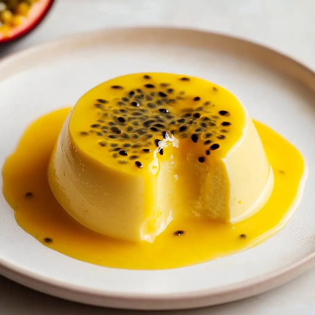 Passion Fruit Panna Cotta (no gelatin) Recipe - Recipe Image
