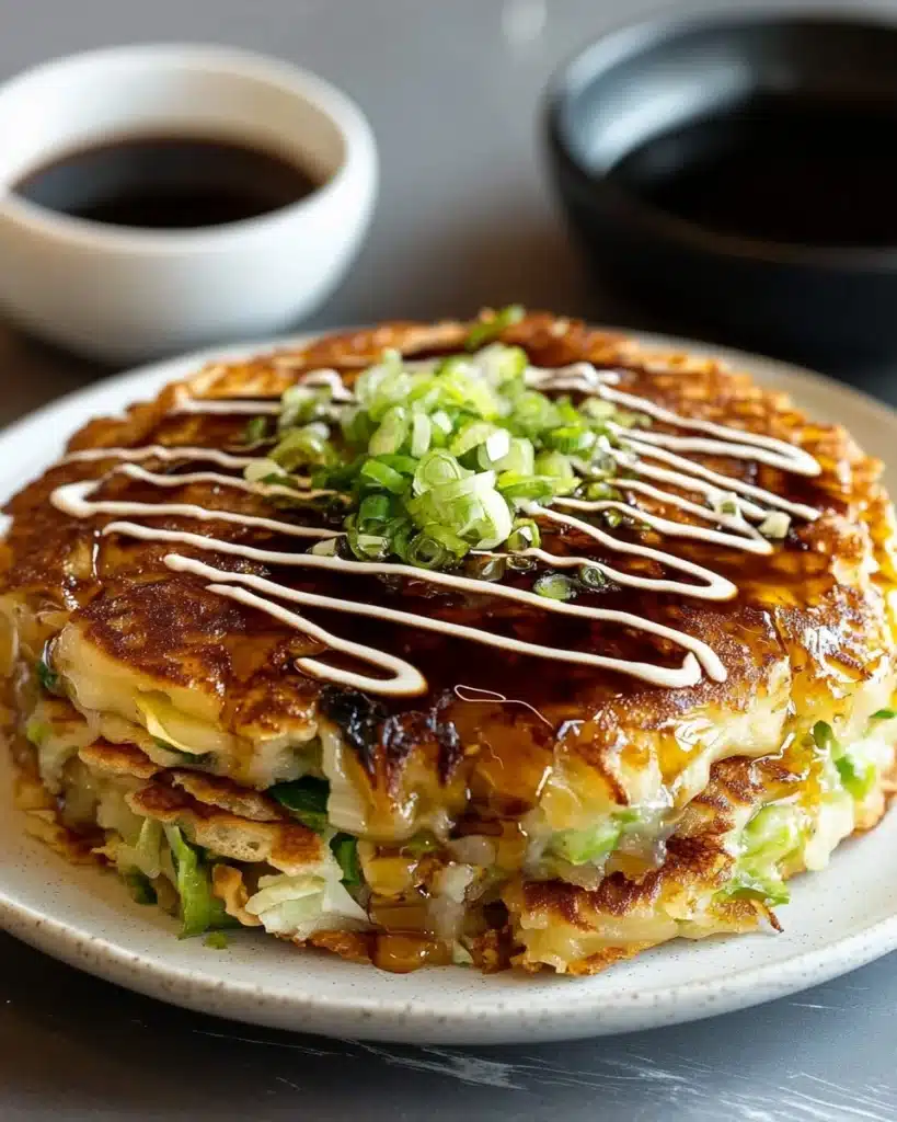 Okonomiyaki – Japanese Savoury Pancakes Recipe