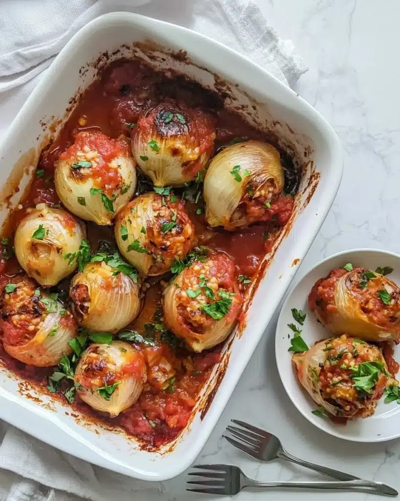 Greek Stuffed Onions Recipe