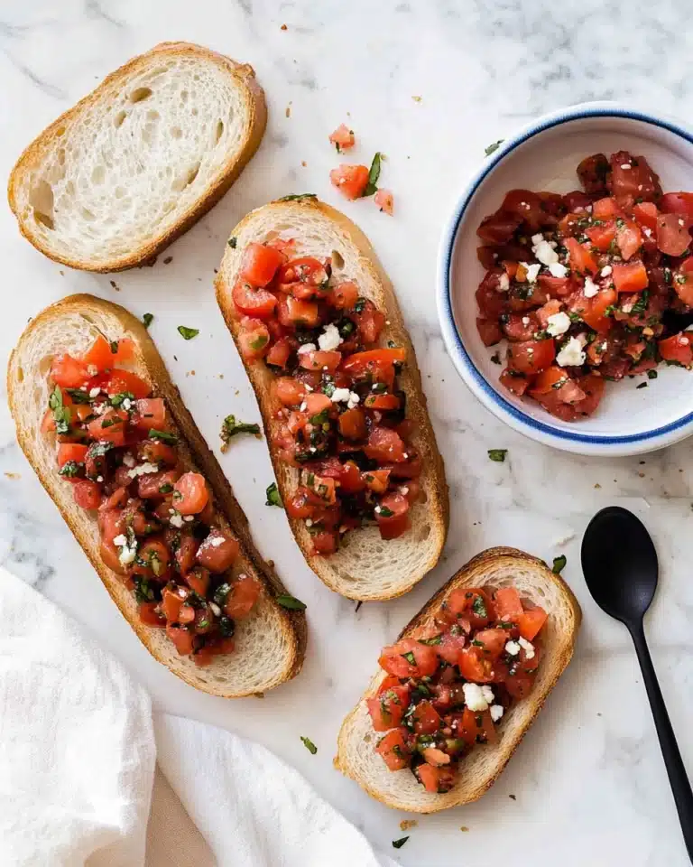 Tomato Basil Bruschetta Recipe
