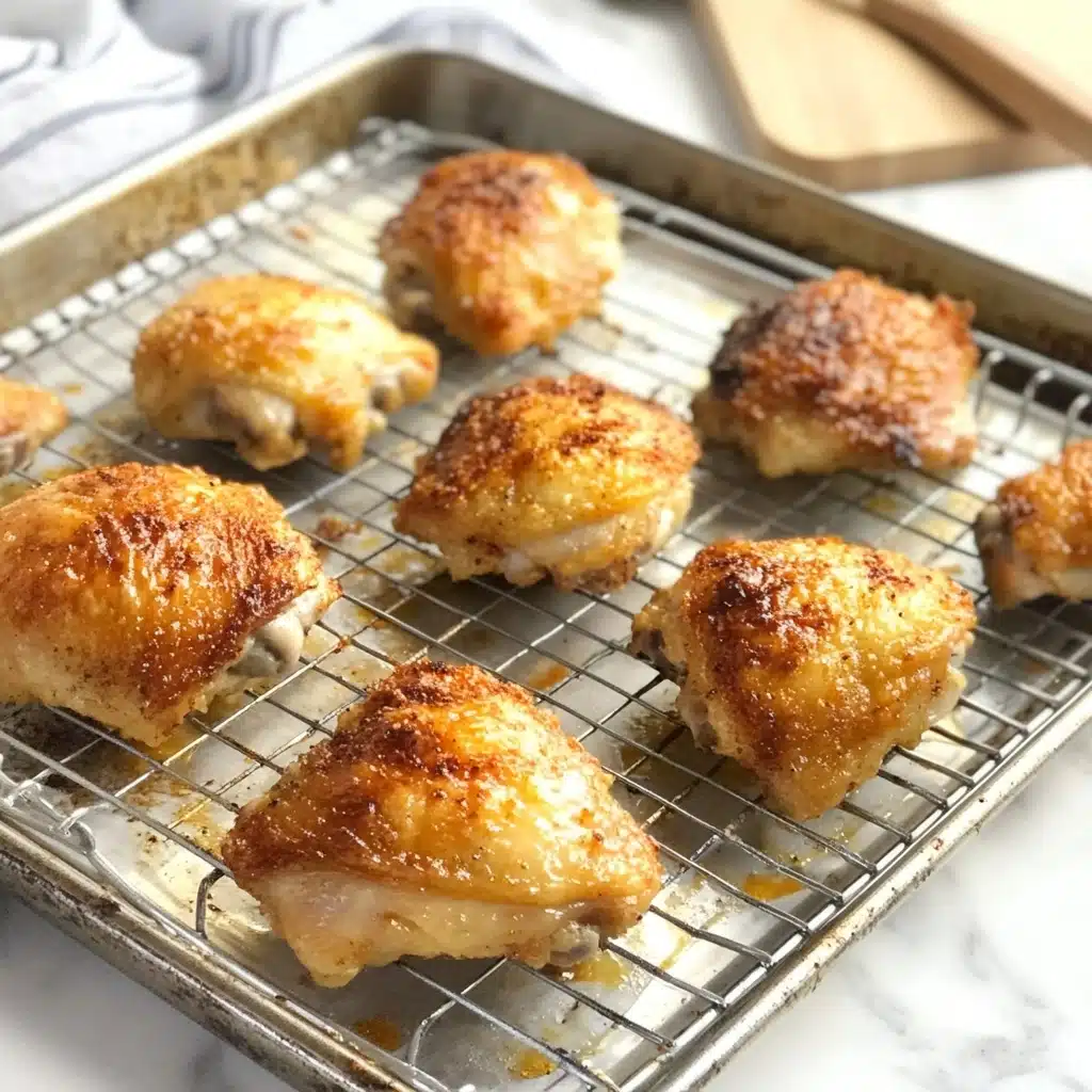 Crispy Baked Chicken Thighs Recipe - Recipe Image