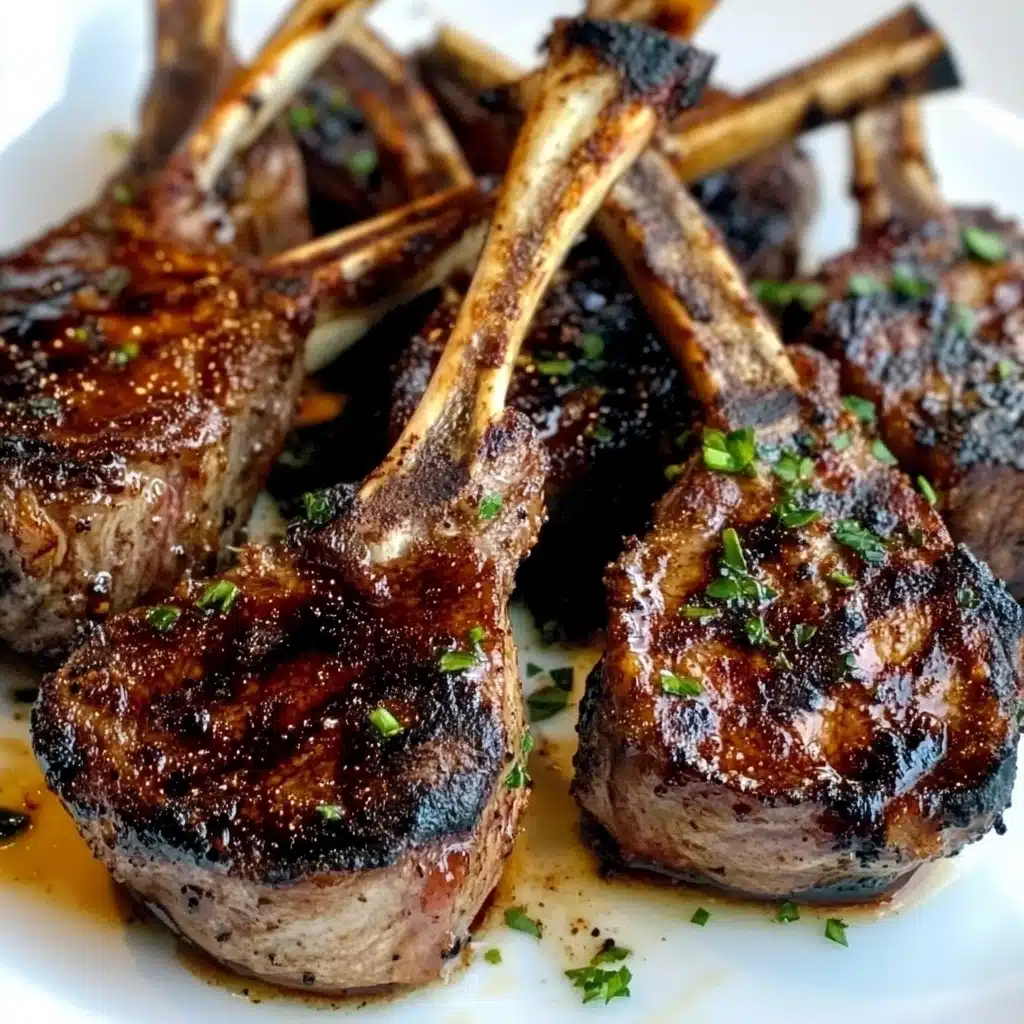 Honey Garlic Glazed Lamb Chops Recipe - Recipe Image