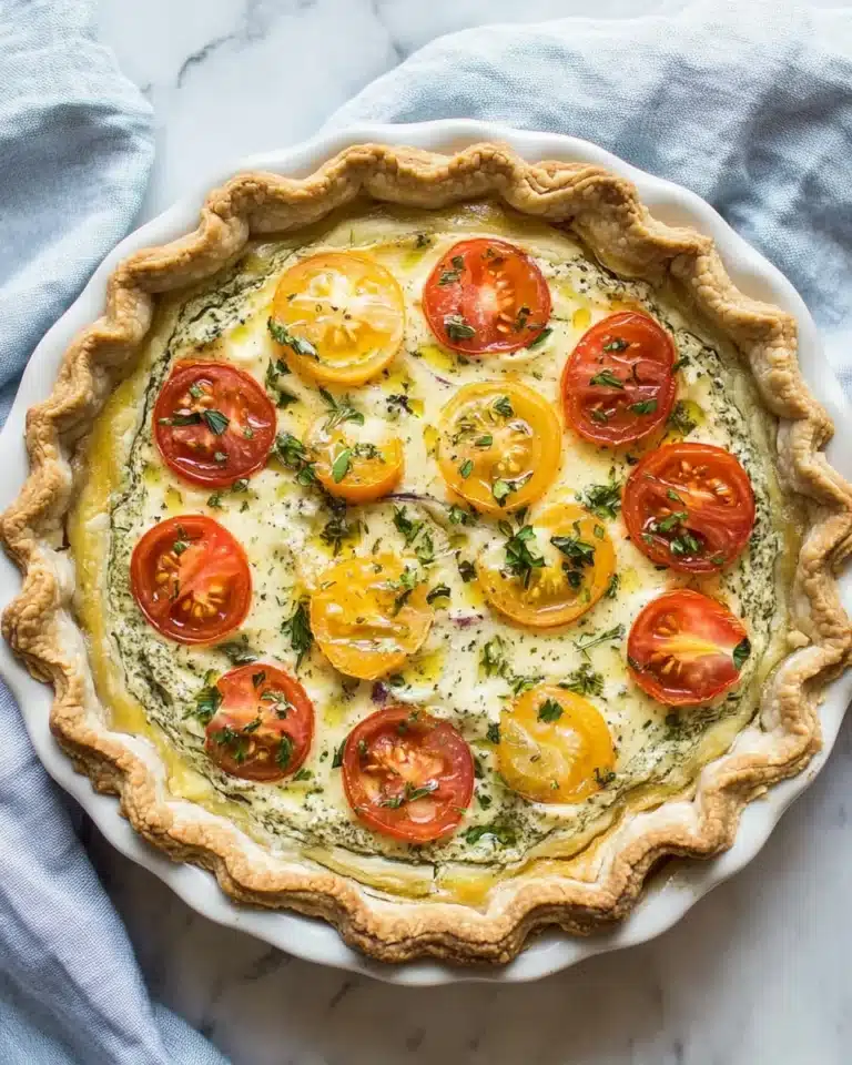 Zucchini Tomato Quiche Recipe