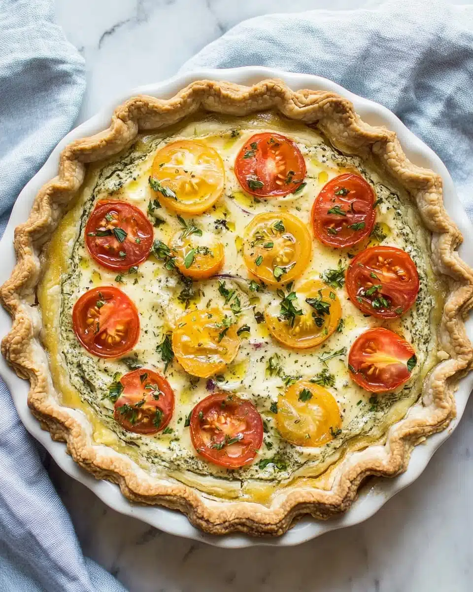 Zucchini Tomato Quiche Recipe