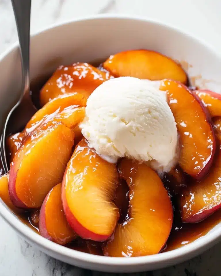 Spiced Caramelized Peaches Recipe