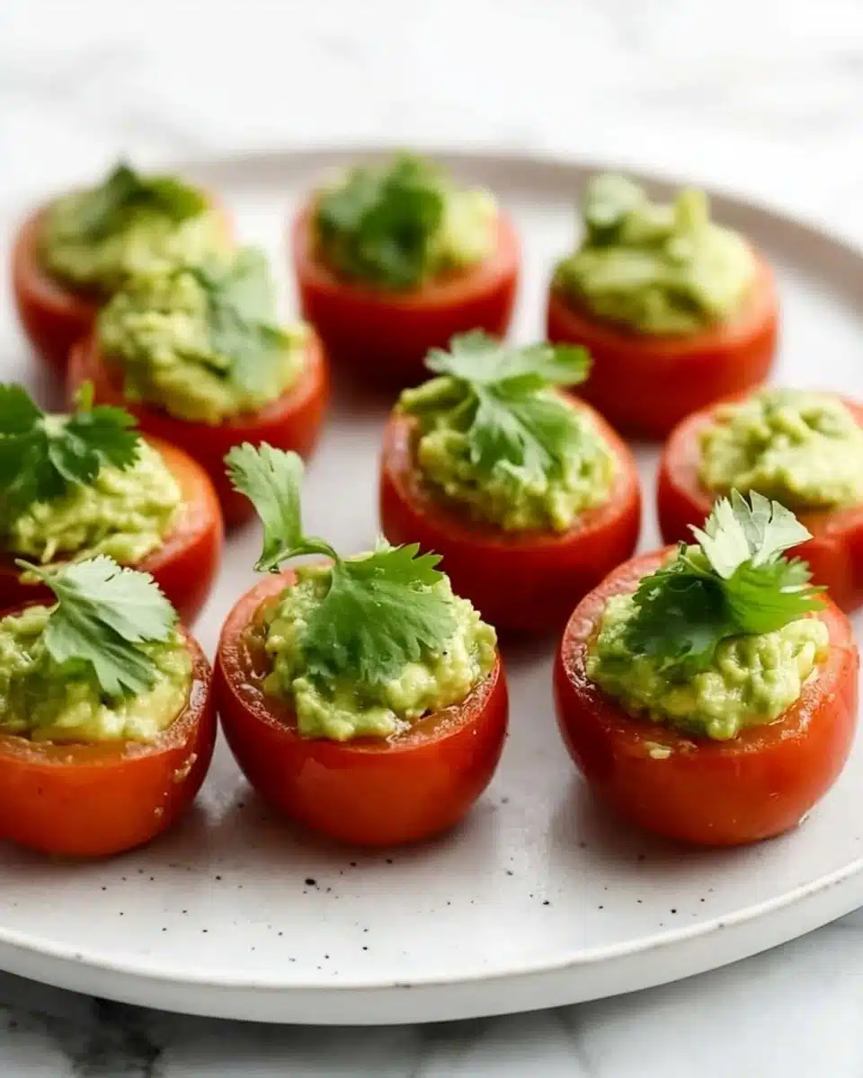Guacamole Stuffed Tomatoes Recipe