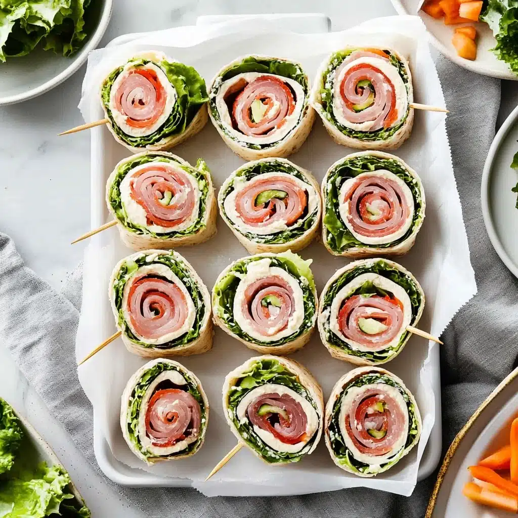 Italian Pinwheel Sandwiches Recipe - Recipe Image