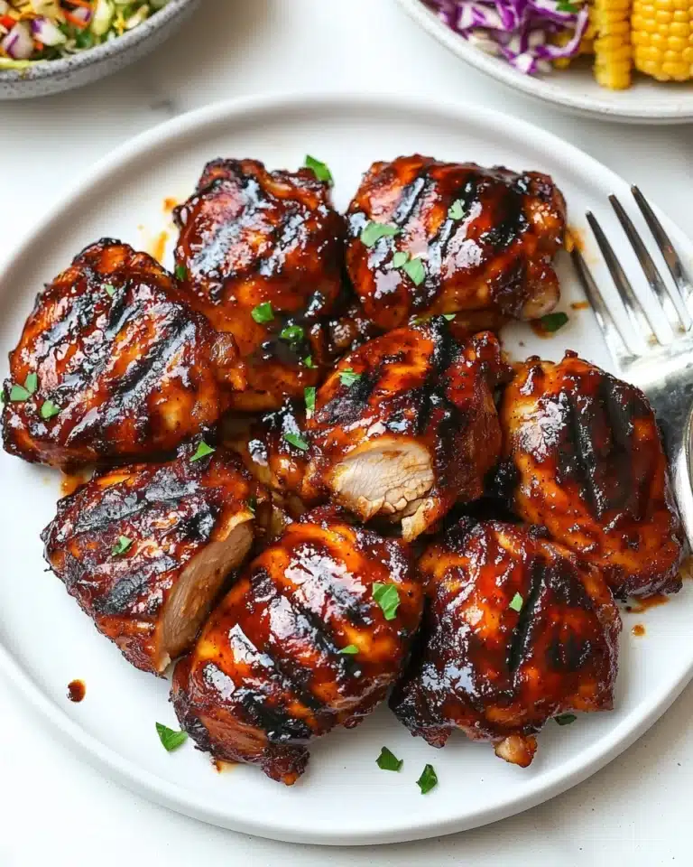 Caramelized BBQ Chicken Thighs in the Oven Recipe