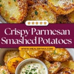 Crispy Parmesan Smashed Potatoes Recipe