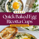 Baked Egg Ricotta Cups Recipe