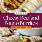 Cheesy Beef and Potato Burritos Recipe