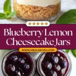 Blueberry Lemon No Bake Cheesecake Jars Recipe