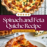 Spinach and Feta Quiche Recipe