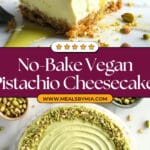 No-Bake Vegan Pistachio Cheesecake Recipe