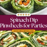 Spinach Dip Pinwheels Recipe
