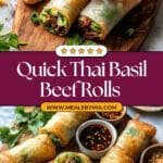 20 Minute Thai Basil Beef Rolls Recipe
