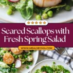 Gordon Ramsay's Lemon Pepper Scallops with Sugar Snap Pea Salad Recipe