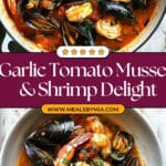 Mussels and Shrimp in Garlic Tomato Sauce Recipe