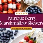 Red, White and Blue Fruit Kabobs Recipe