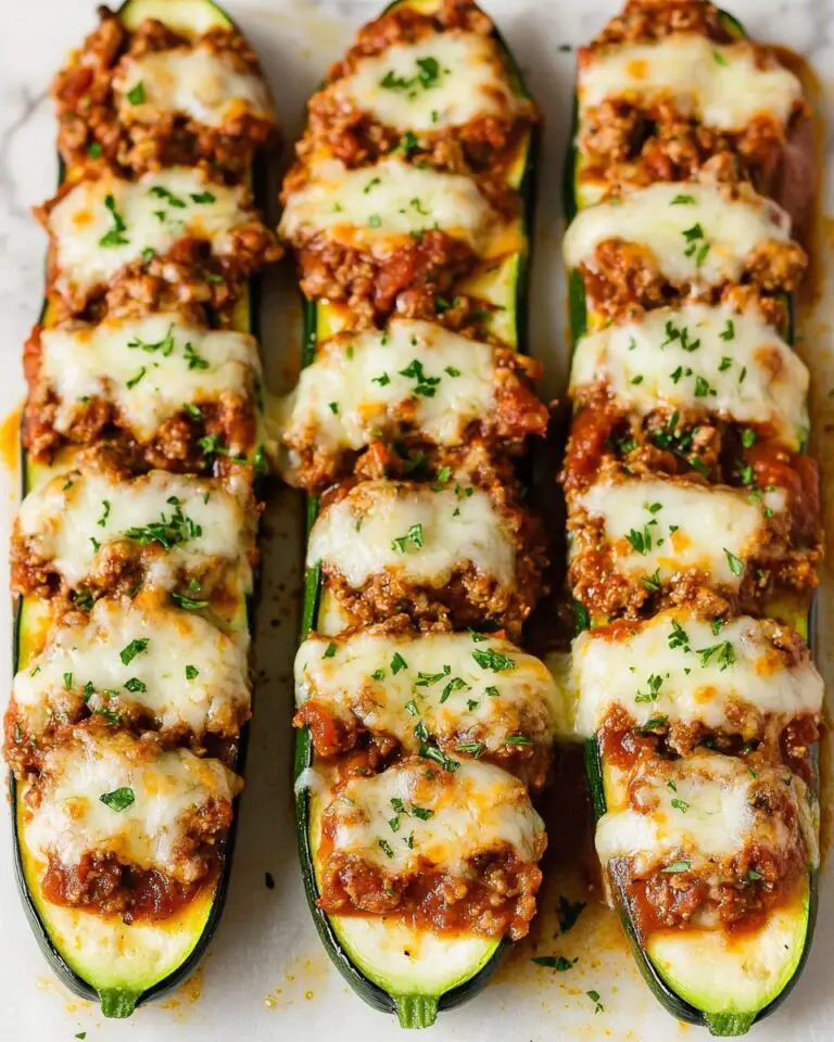 Ground Beef Stuffed Zucchini Recipe