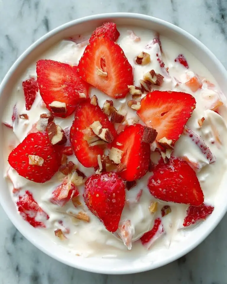Strawberry Dessert Salad with Toffee Recipe