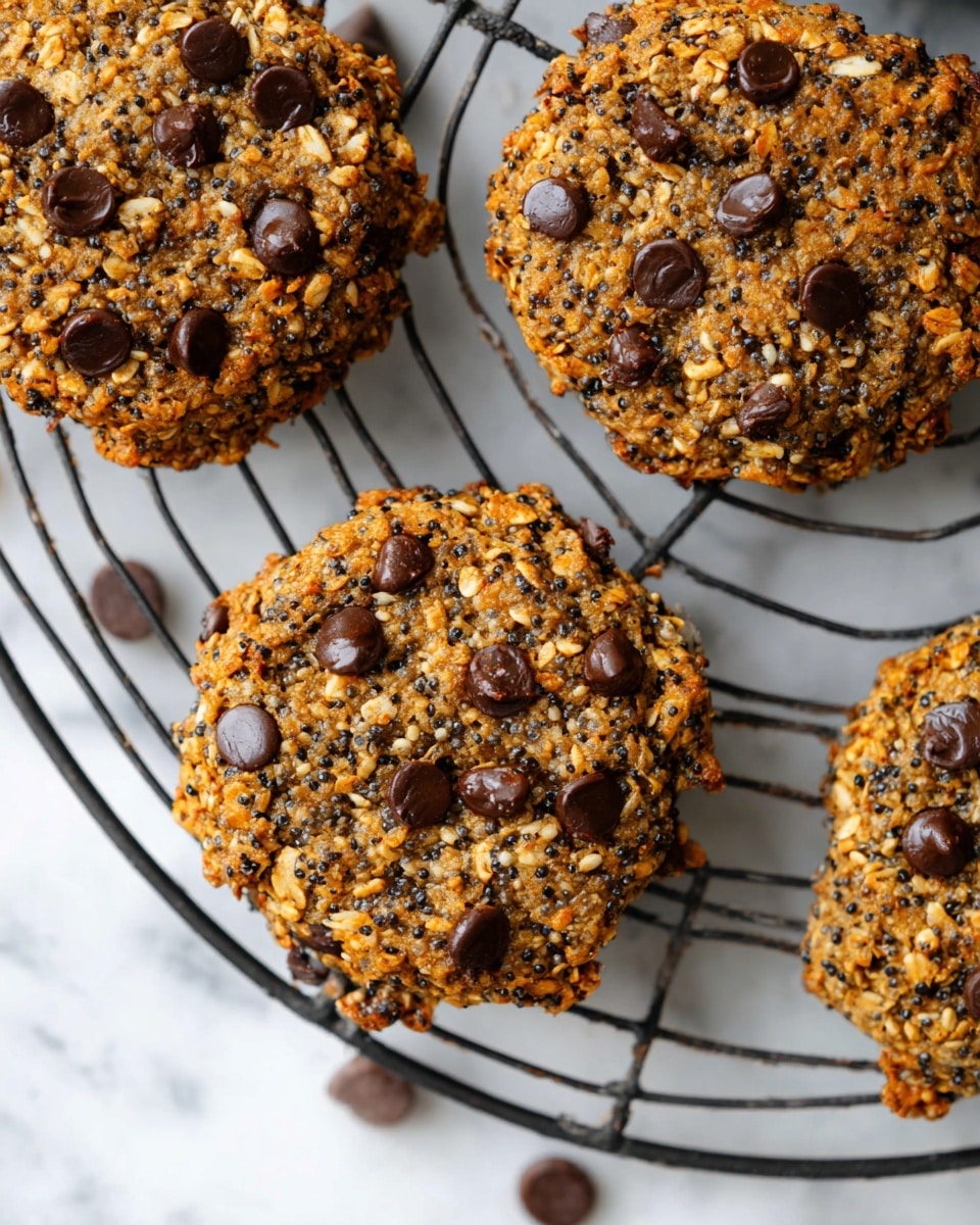 Banana Oatmeal Cookies with Dark Chocolate Chips and Spices Recipe - Recipe Image